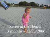Seren at the beach
