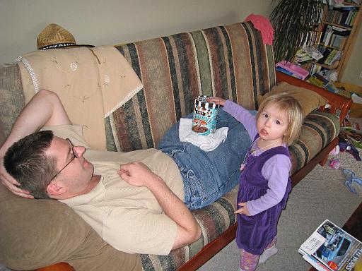 2008-03-19.vasectomy_recovery.cold_pack.ice_cream.3.seren-kevin-snyder.livonia.mi.us 
