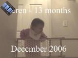 Seren is 13 months